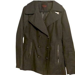 Pea coat gray fits like a M pea coat dark grey size XL (🤑 Get 5 items for$30 🤑)